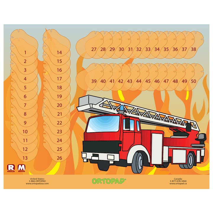 Ortopad® Patching Reward Poster, Fire Truck