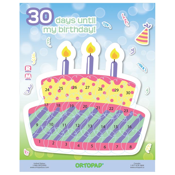 Ortopad® Patching Reward Poster, Birthday